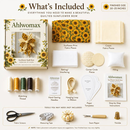 💥🏆 Last Day 50% OFF - Large Patchwork Bow Sewing Kit