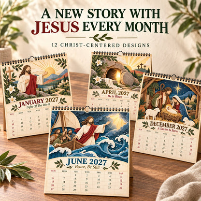 🔥 SPECIAL OFFER |✝️ 2027 Walking With Jesus Wall Calendar