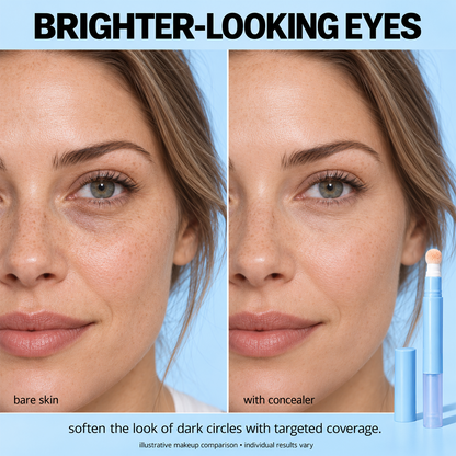 Hydrating Cream Concealer Pen – Sponge Applicator, Matte Finish, Brightening ✨