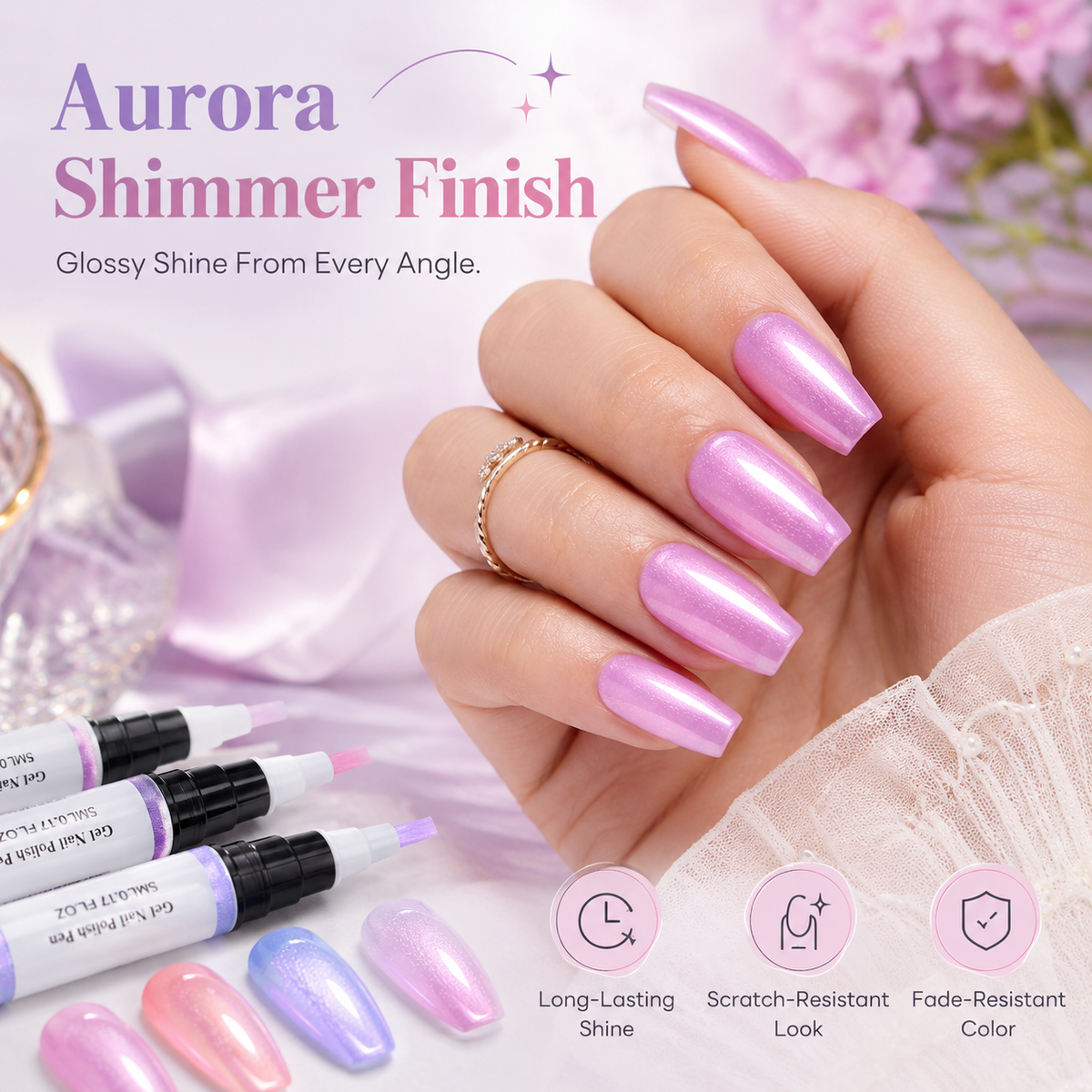 ⏳ FLASH SALE - 50% OFF TODAY 💅 5-in-1 Gel Nail Polish Pen – Salon-Style Shimmer Manicure at Home
