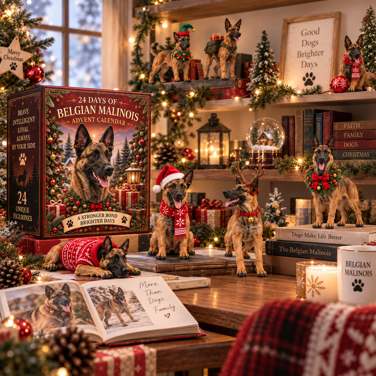 HOT SALE🎉24 Days of Belgian Malinois Joy — 24 Unique Collectible Figurines 6