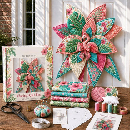 🔥LAST DAY 50% OFF - 🎀 Beginner-Friendly Oversized Quilted Bow Sewing Kit