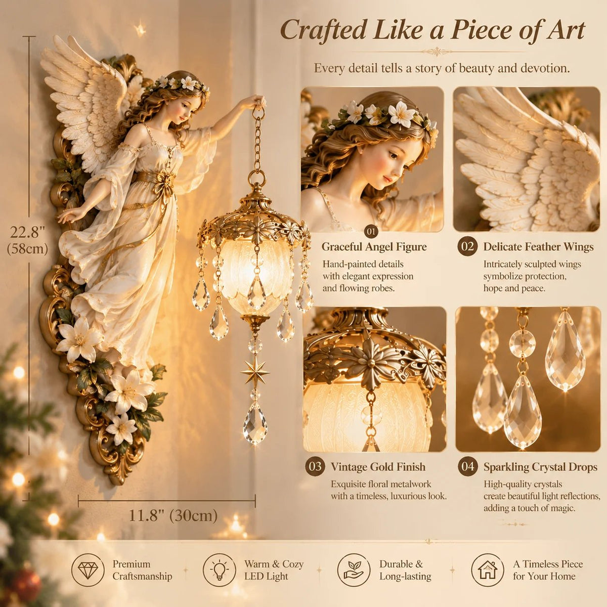 Guardian Angel Crystal Light 👼✨ – A Beautiful Symbol of Love & Protection