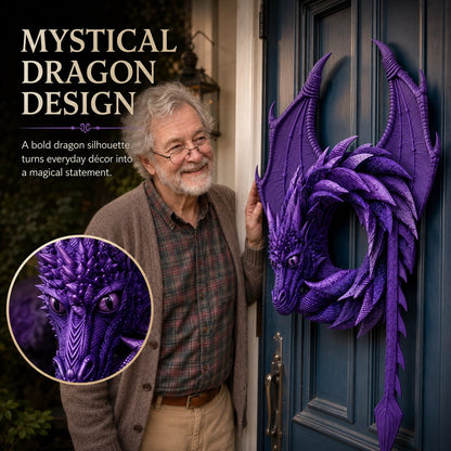 Last day 50% OFF-🐉Handmade Dragon Wreath