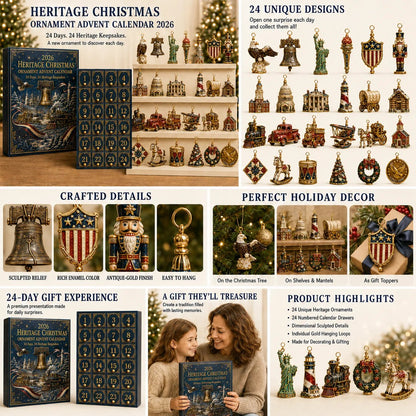 🔥Last 30pcs✨⏰ Limited anniversary edition✨50% OFF!🔥America 250th Anniversary Heritage Christmas Advent Calendar