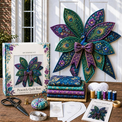 🔥LAST DAY 50% OFF - 🎀 Beginner-Friendly Oversized Quilted Bow Sewing Kit