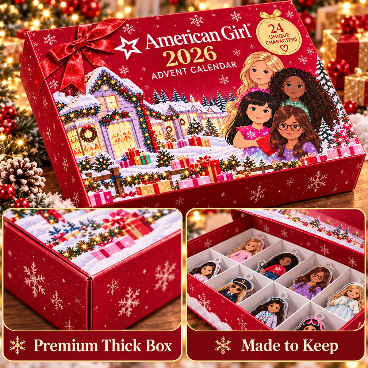 24-Day Pink Advent Calendar with Collector Minis