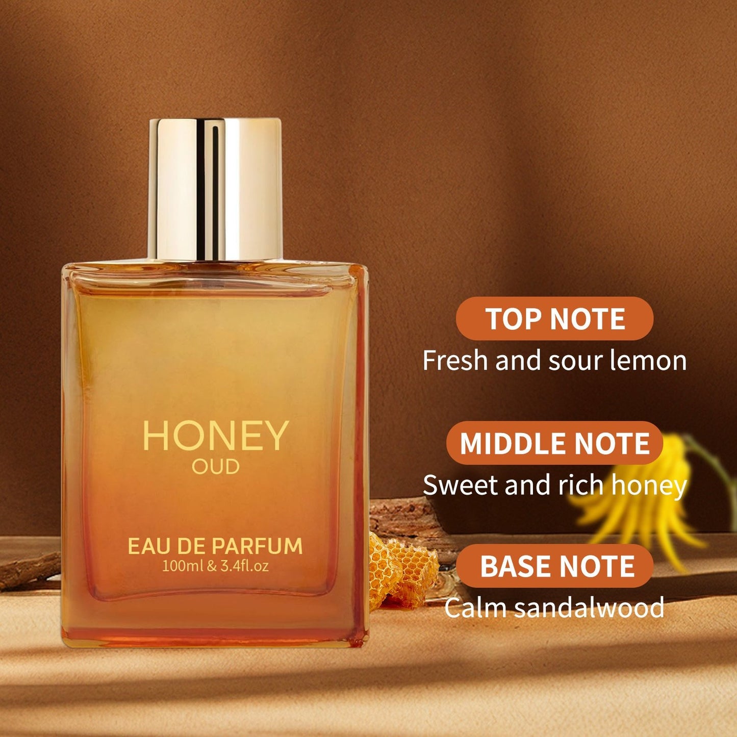 🎁Sales of 50k+ and Exclusive Offer - 49% OFF ❤️Luxury Honey Oud Unisex Eau De Perfume (100ml)