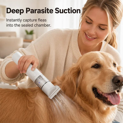 ⏰LIMITED TIME PRICE & FREE SHIPPING🔥Electric Pet Grooming Comb🐕Keep your furry friends away from mites, fleas and tangled fur！