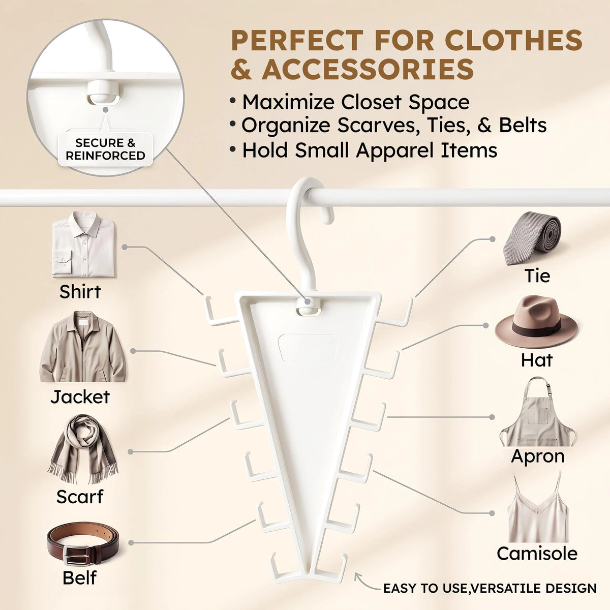 ⏰LAST DAY 50% OFF - V-Shaped Double-Sided Closet Organizer Hanger