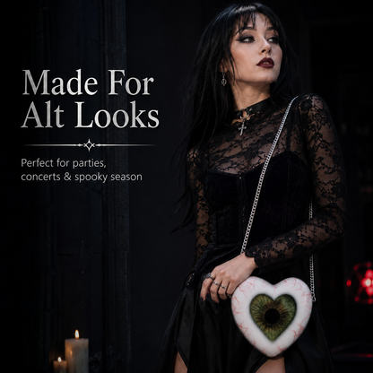 🔥Gothic Heart Eye Statement Crossbody Bag