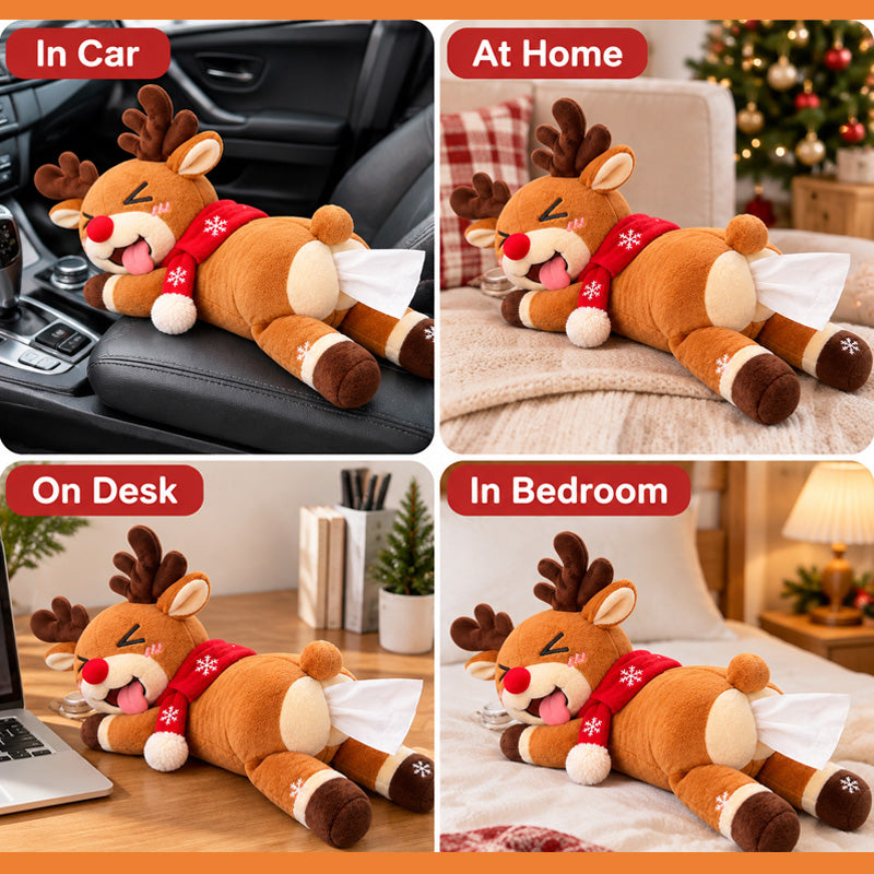 Funny Christmas Reindeer Tissue Holder – product view 6