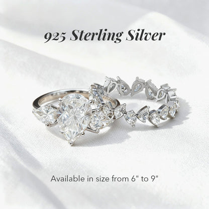 Teardrop Glimmer Ring Set