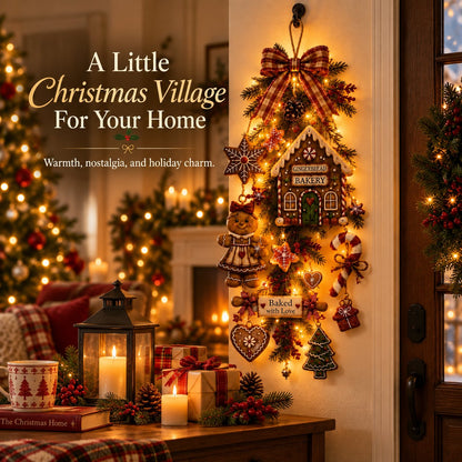 🎄 Gingerbread House Christmas Light Decoration