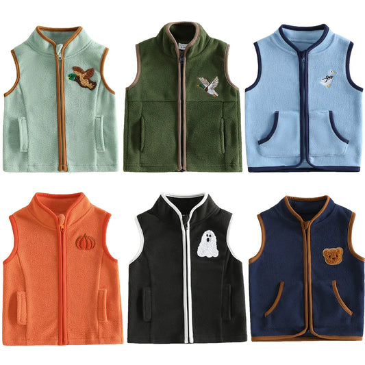 ✨Toddler Embroidered Vest – Cute Layer for Everyday Adventures