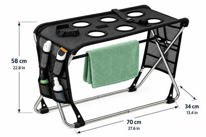 Folding Pet Grooming Hammock Quick Dry Mesh