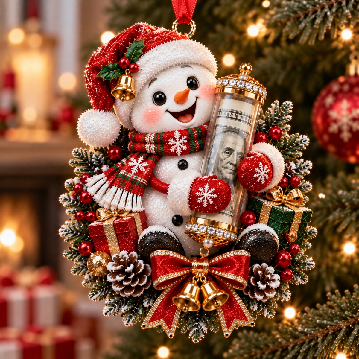 🎄 Christmas Money Surprise Ornament——A Fun Christmas Tree Cash Gift for Kids & Family 🎁💵
