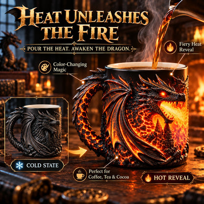 Dragonfire 3D Heat-Reveal Magic Mug – product view 3