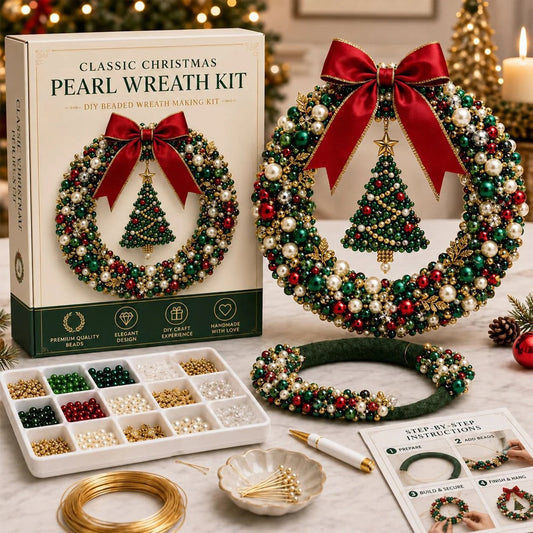Christmas Pearl Wreath DIY Kit