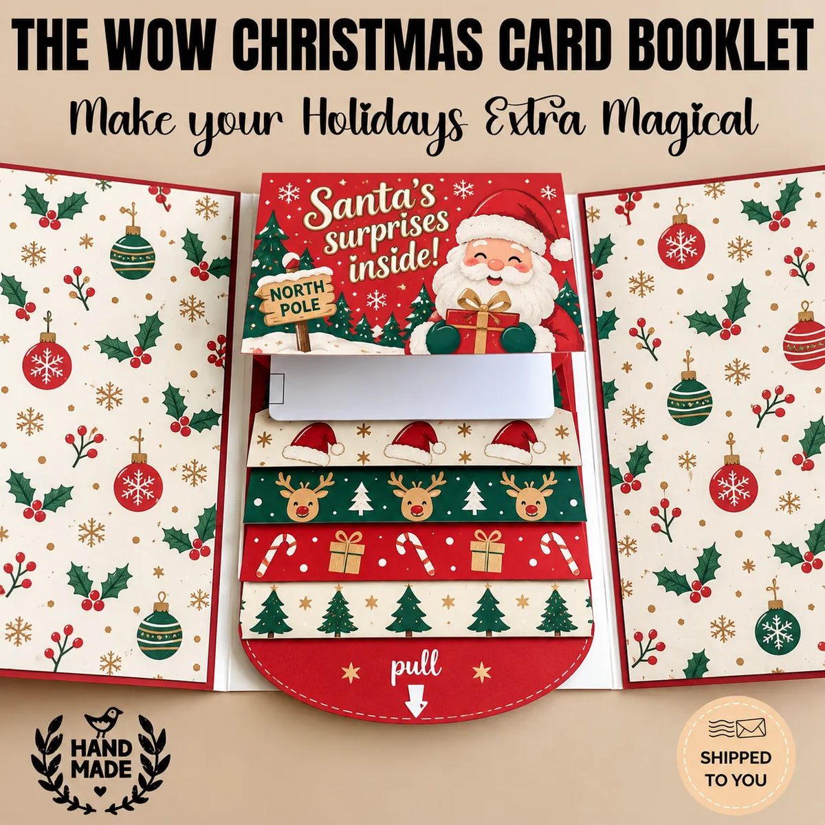 ⏰LAST DAY 50% OFF - 2026 New 🎅💳 Waterfall Christmas Gift Card Booklet ✨