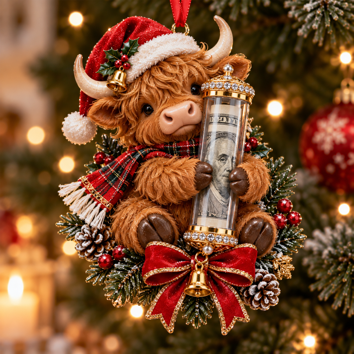 🎄 Christmas Money Surprise Ornament——A Fun Christmas Tree Cash Gift for Kids & Family 🎁💵