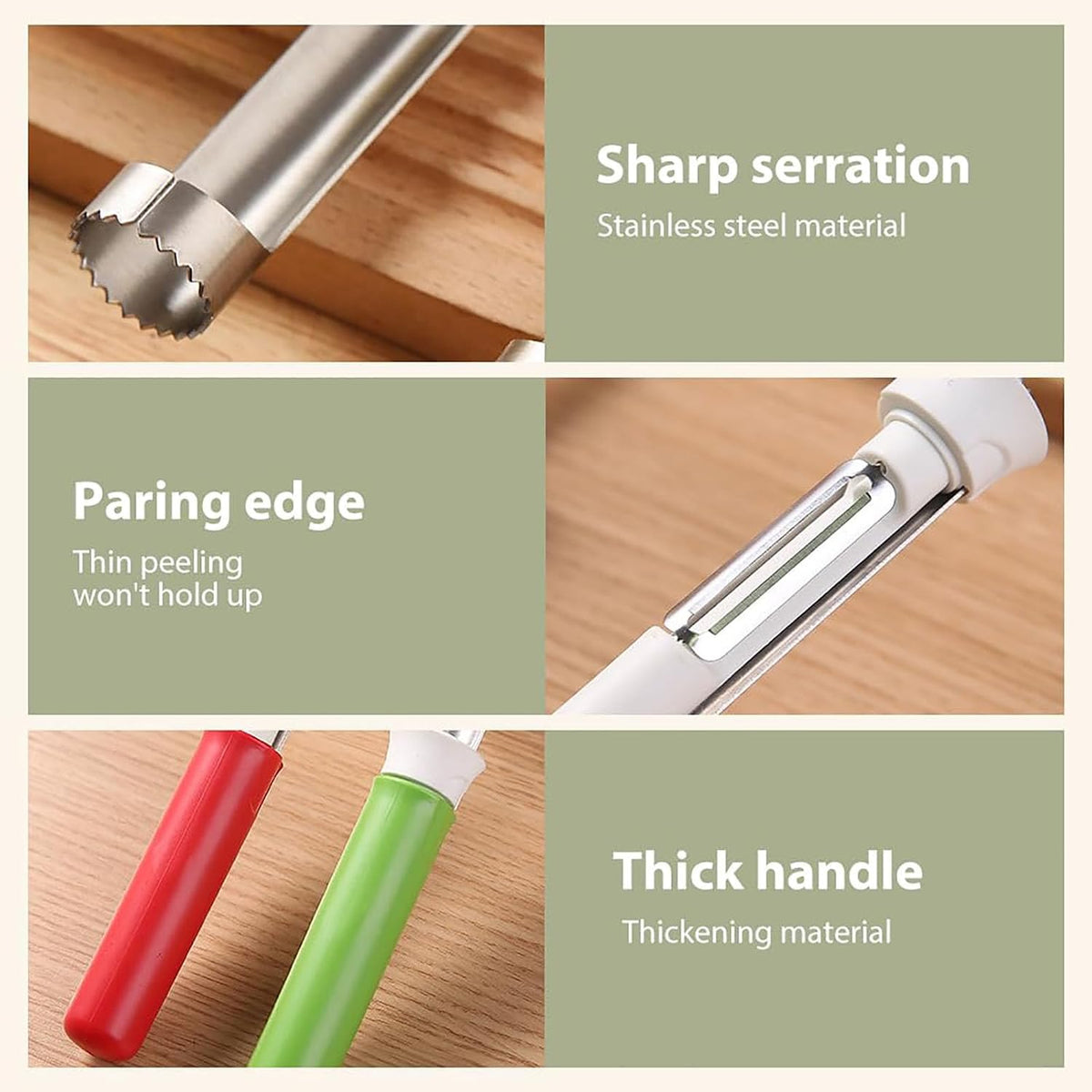2-in-1 Stainless Steel Apple Corer & Peeler