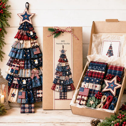 🔥 SPECIAL OFFER |🎄Beginner-Friendly DIY Oversized Patchwork Christmas Tree Door Hanging Kit💕
