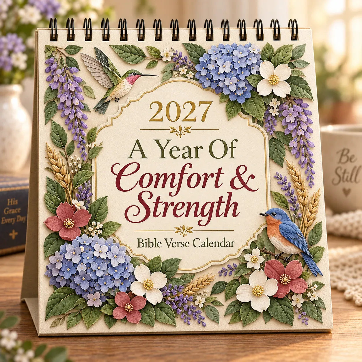 Calendar Size: Approx. 12 × 14 in (30 × 36 cm)