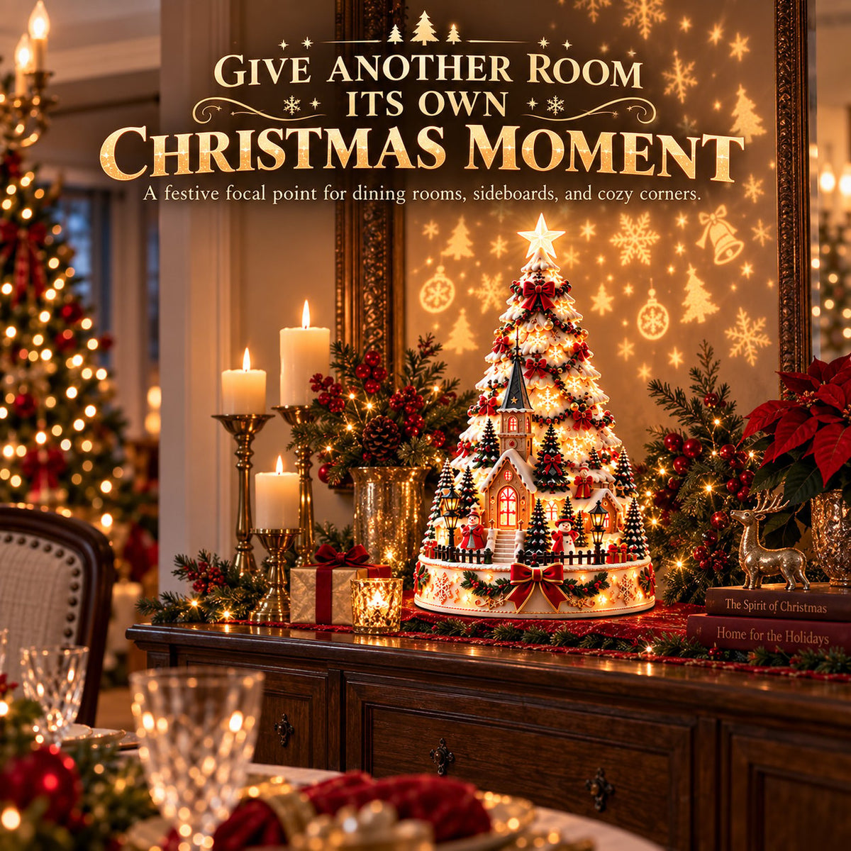 🏆 60,000+ Sold - 🎄MerryRealm Christmas Village Lightscape Tree