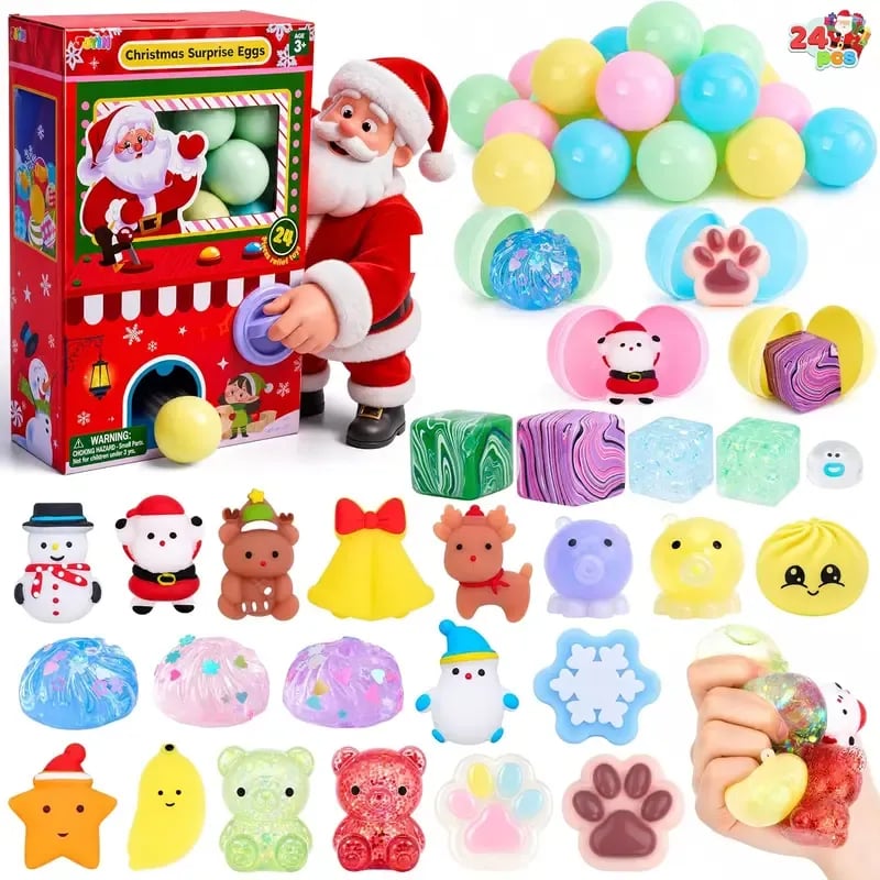 🎅Christmas Sale🎅 Advent Calendar 2026 Christmas Gachapon Squishy Toys 24 Pcs,&Halloween Advent Calendar(✨Buy 2 Free Shipping)