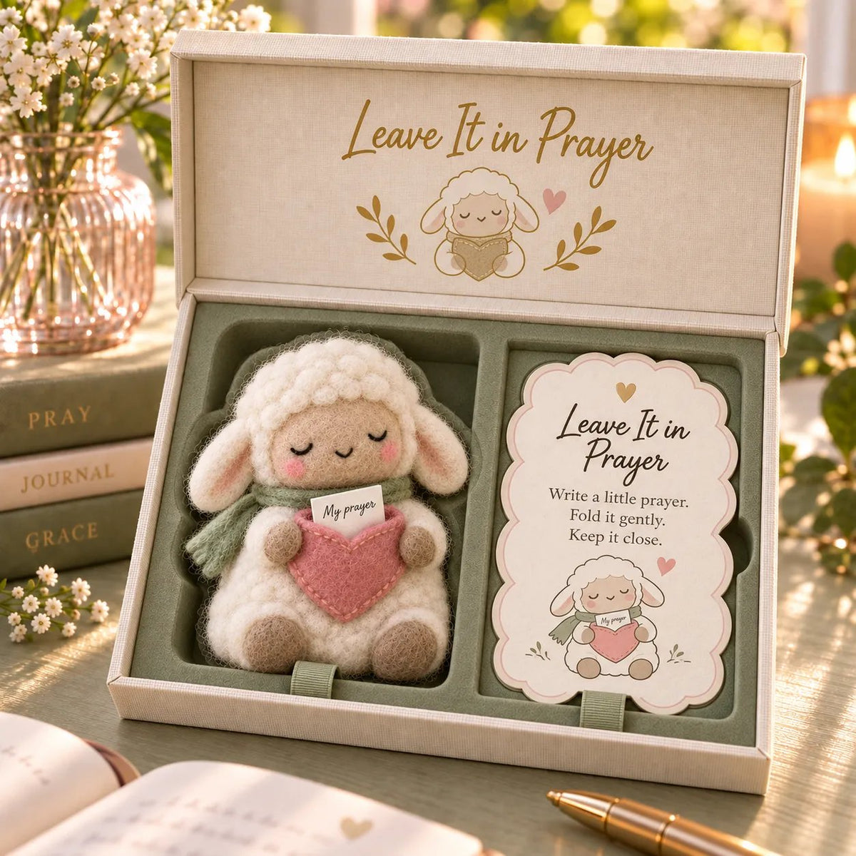 Faith & Meaning | 6 Heartfelt Felt Keepsake Designs with Message Cards ✝️ (✨Buy 2 Free Shipping)