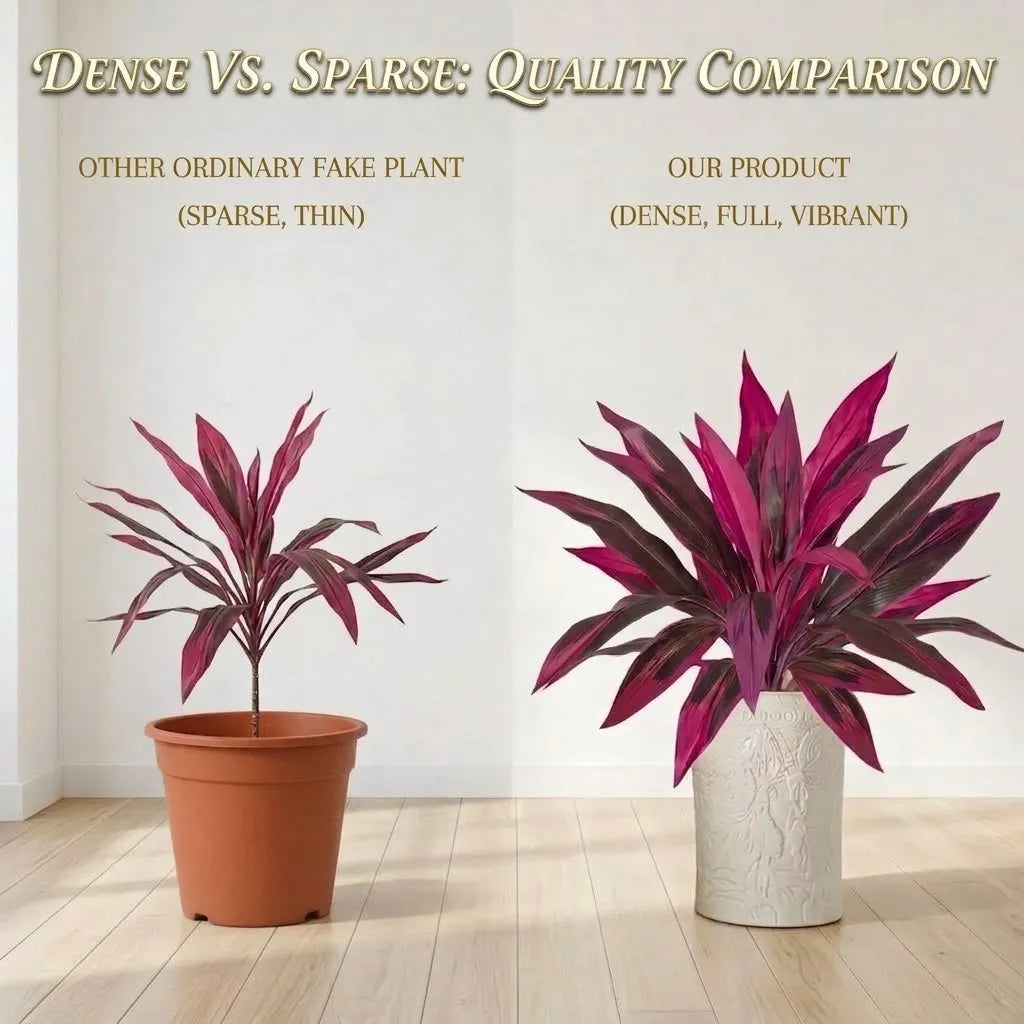 Pink and Purple Artificial Garden Plants - 2 Pieces