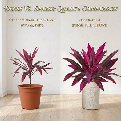 Pink and Purple Artificial Garden Plants - 2 Pieces