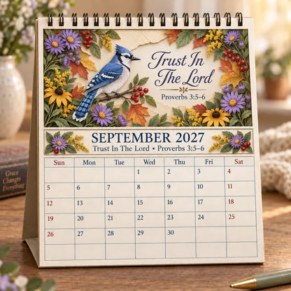 🔥 SPECIAL OFFER |✝️ 3D Christian Calendar 2027 | 12 Scripture Designs with Nature Scenes, Birds & Flowers for Faith-Filled Homes & Meaningful Gifts 🎁