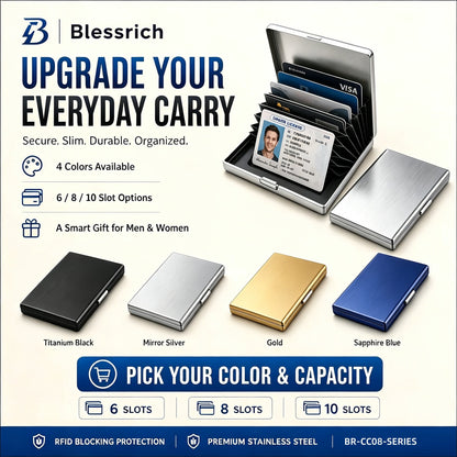 RFID Blocking Metal Card Holder