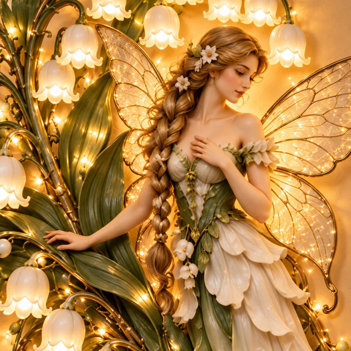 Enchanted Flower Fairy Wall Light