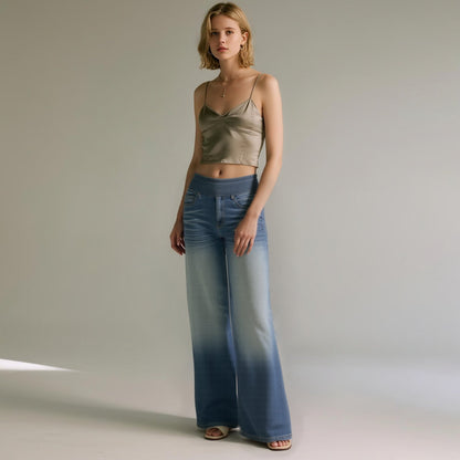 🔥Last Day 60% OFF🔥Women's High-Waisted Washed Baggy Wide