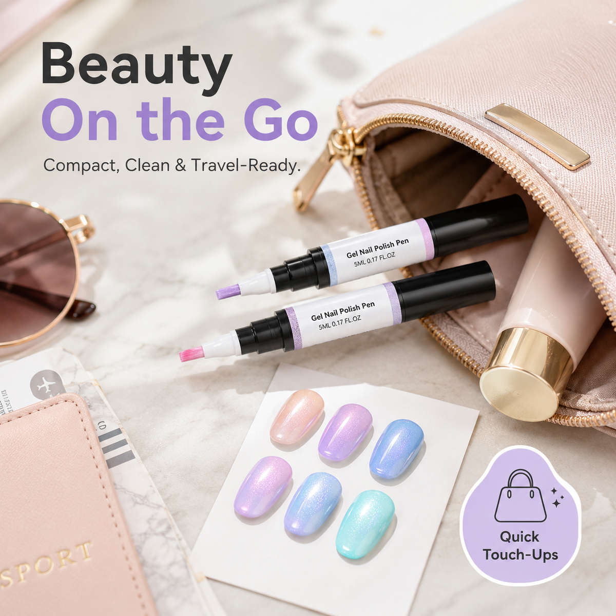 ⏳ FLASH SALE - 50% OFF TODAY 💅 5-in-1 Gel Nail Polish Pen – Salon-Style Shimmer Manicure at Home