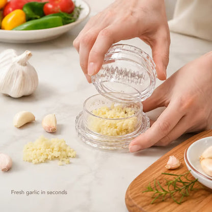 2PCS Clear Manual Garlic Twister and Ginger Mincer Tool