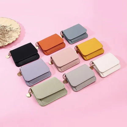 🌹RFID Short Wallets for Women – Fashionable Card Holder with Key Ring & Coin Purse
