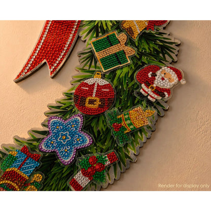 🎄✨2026 Crystal Art Advent Calendar – Christmas Wreath