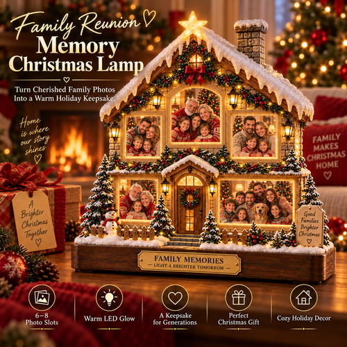Home Sweet Home Family Photo Memory Lamp