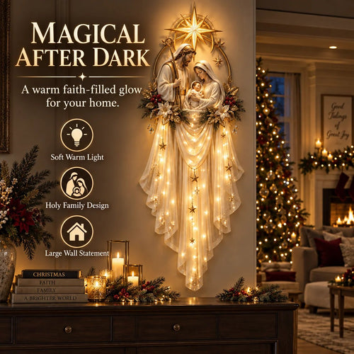 ✨49% OFF Today | Holy Family Star Veil – Meaningful Christmas Wall Decor