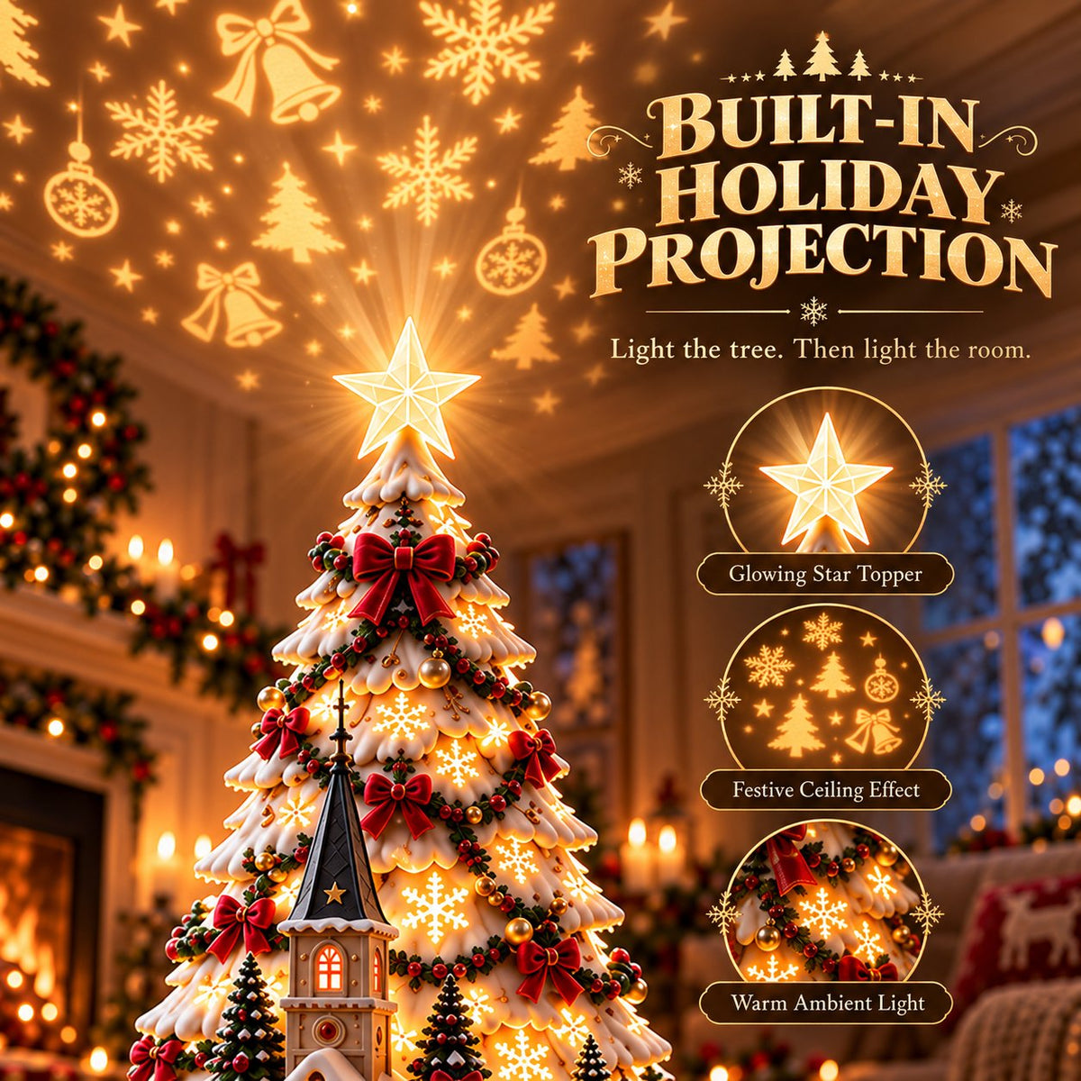 🏆 60,000+ Sold - 🎄MerryRealm Christmas Village Lightscape Tree