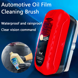 🔥✨ 50% OFF! Car Glass Oil Film Cleaner Brush — Clearer View in Rain 🌧️