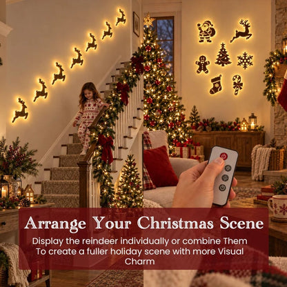 LED Reindeer Wall Decorations