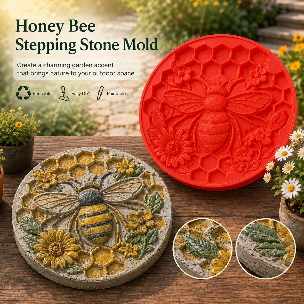 💥 LAST DAY 49% OFF - 🌻Reusable Garden Art Mold – Make Your Garden Truly One of a Kind (📦Buy 2 Free Shipping)