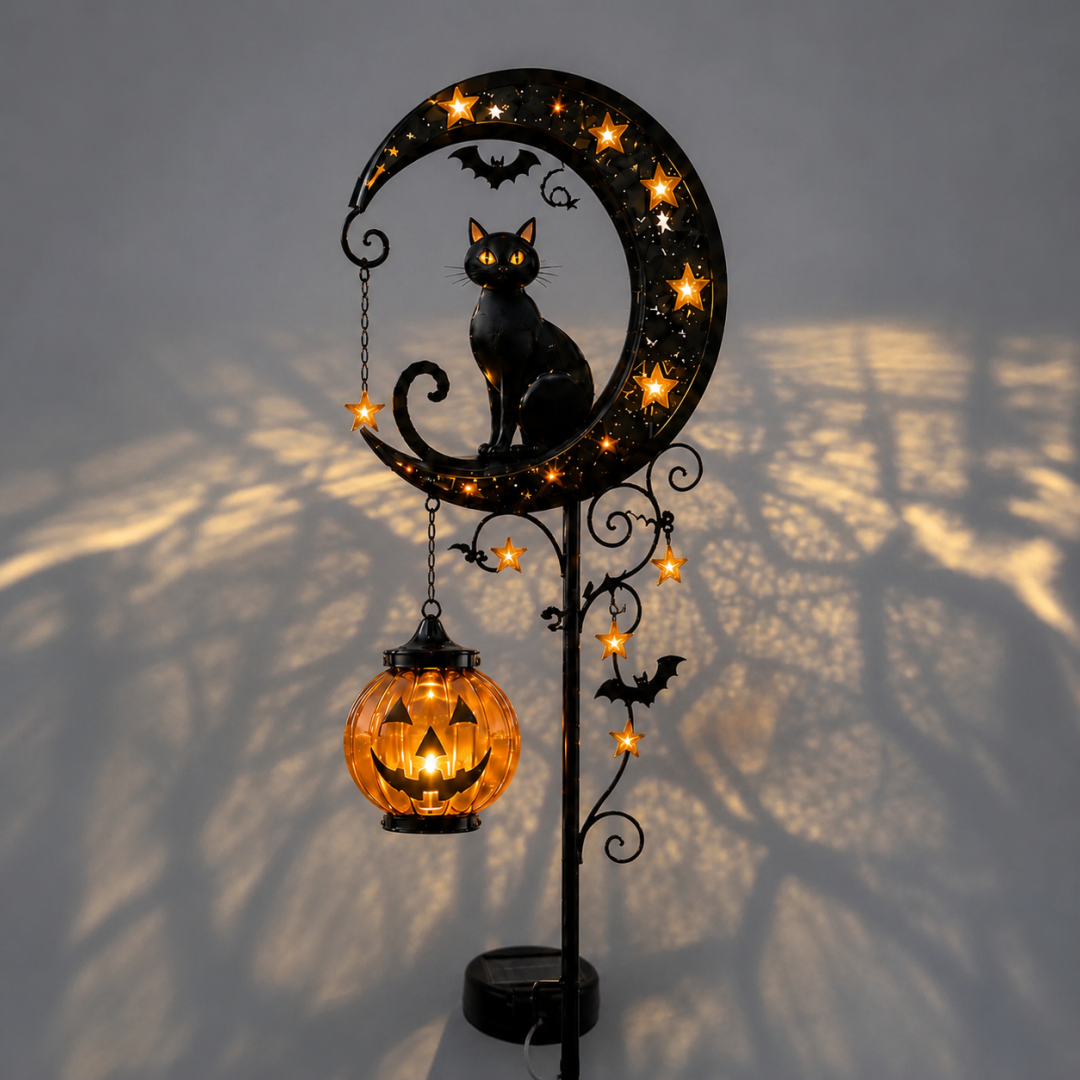 🎃Pumpkin Moon Garden Stake Light for a Magical Halloween Yard