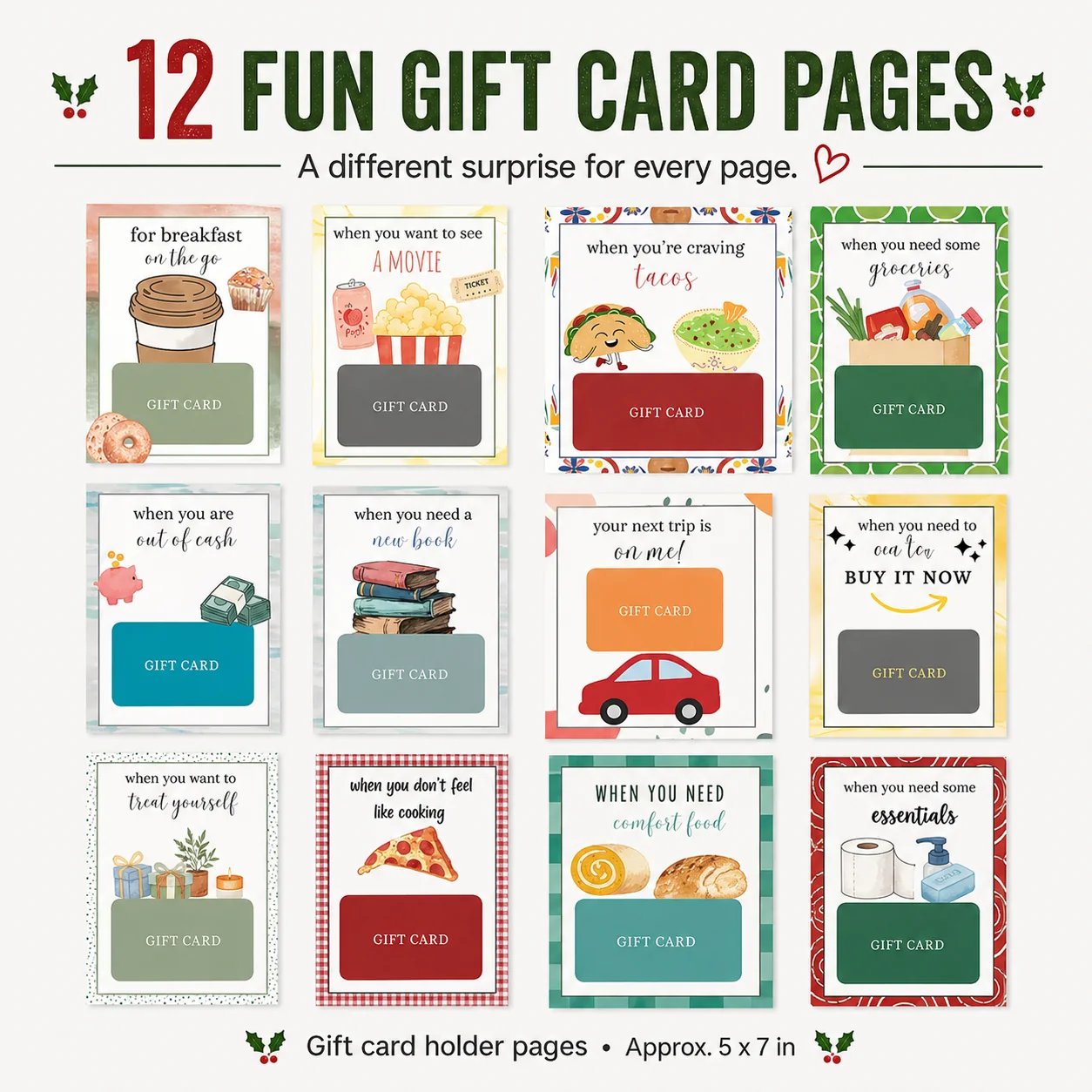 🔥 LIMITED-TIME 50% OFF - 🎄📚Christmas Gift Card Book