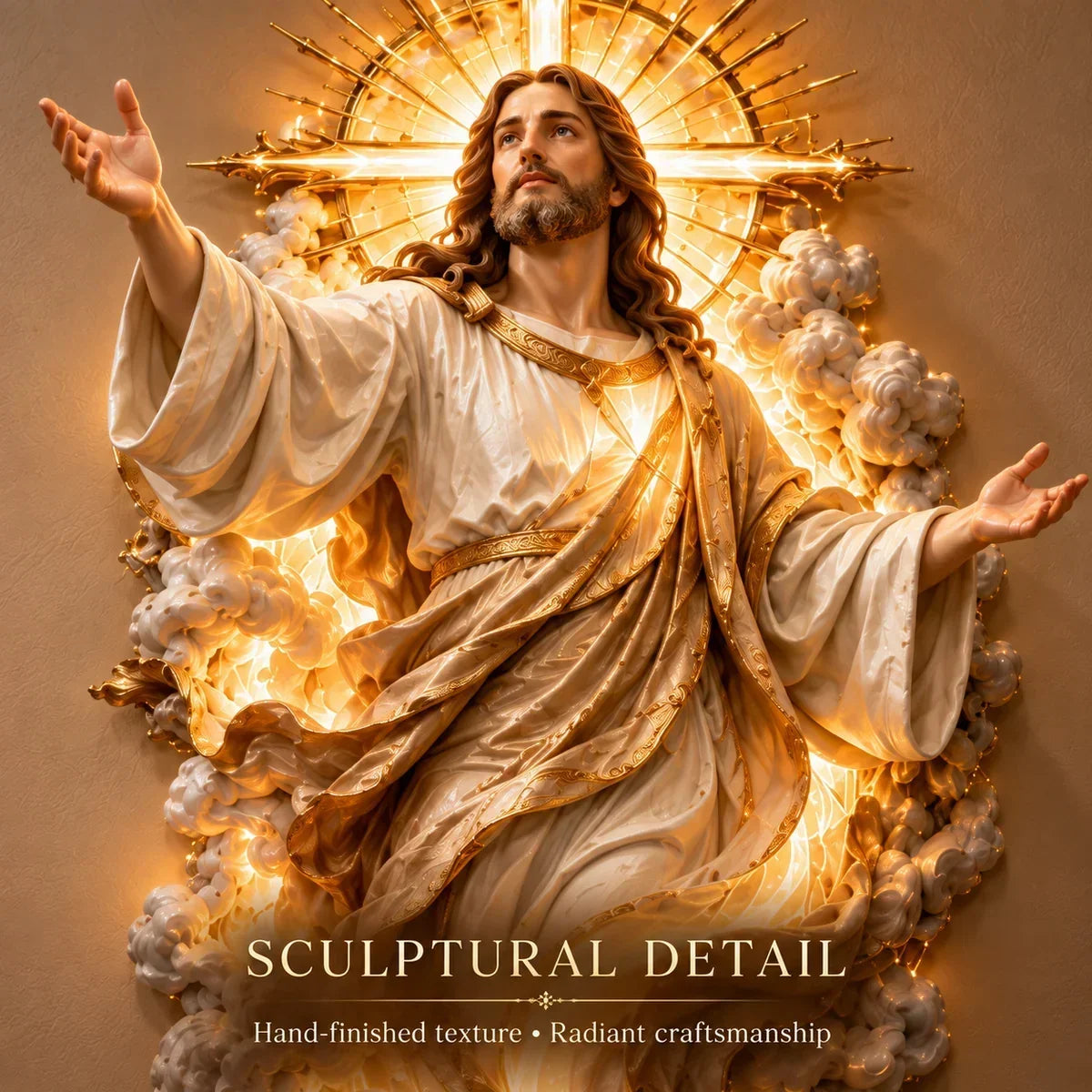 Light of the World Jesus Wall Sculpture